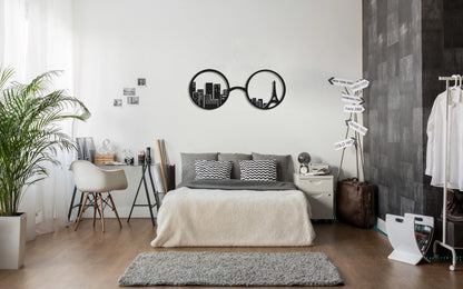 Eiffel Tower Paris Metal Wall Decor, Metal Wall Art, Housewarming Gift, Metal Art, Minimalist Wall Decor, Living Room Office Decor,, Metal Laser Cut Metal Signs Custom Gift Ideas