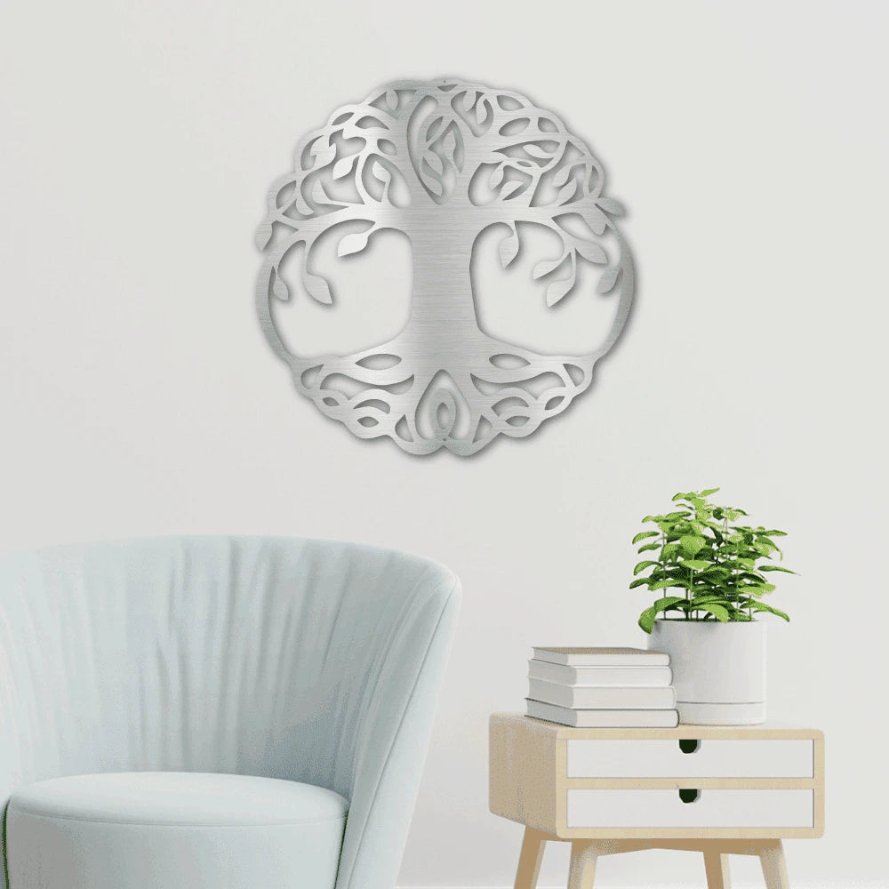 Classic Tree of Life Steel Art Wall Metal Decor Laser Cut Metal Signs Custom Gift Ideas
