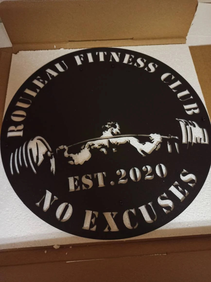 Custom Metal Gym Sign, Gym Sign, Personalized Home Gym Sign, Fitness Club, Fitness Club Sign, Home Gym Sign, Cross Fit Sign, Custom Gym Laser Cut Metal Signs Custom Gift Ideas