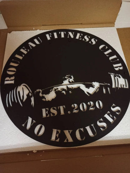Custom Metal Gym Sign, Gym Sign, Personalized Home Gym Sign, Fitness Club, Fitness Club Sign, Home Gym Sign, Cross Fit Sign, Custom Gym Laser Cut Metal Signs Custom Gift Ideas