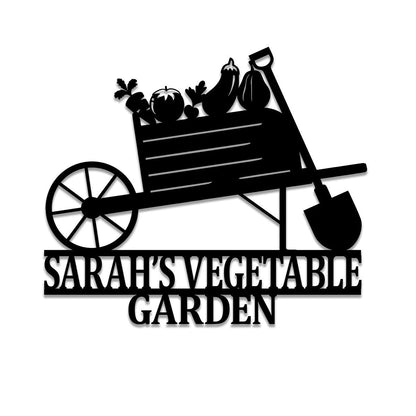 Metal Garden Sign, Custom Garden Stake, Decor, Wedding, Anniversary Art Gift For Her, Gardening Lovers, Metal Laser Cut Metal Signs Custom Gift Ideas