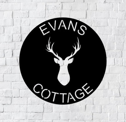 Personalized Family Name Metal Sign, Housewarming Gift, Cottage Sign, Wedding Gift, Metal Monogram Sign, Laser Cut Metal Signs Custom Gift Ideas
