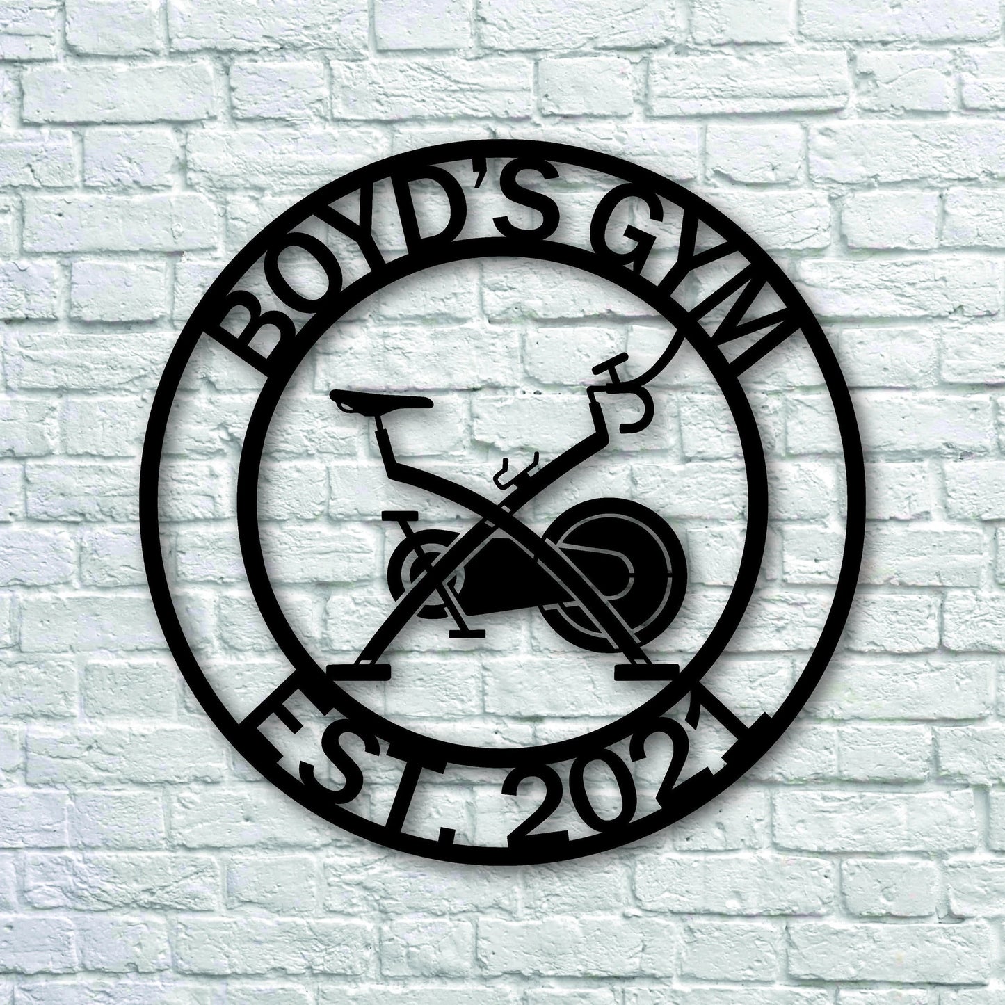 Custom Peloton Metal Sign, Personalized Gym Decor, Cycling Accessory, Custom Home Gym Sign, Metal Wall Decor, Metal Wall Art, Metal Sign Laser Cut Metal Signs Custom Gift Ideas