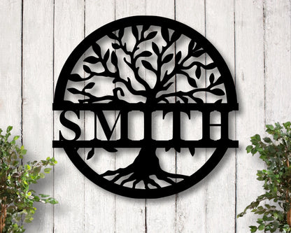 Personalized Family Name Metal Sign, Housewarming Gift, Metal Monogram Sign, Door Hanger, Last Name Sign, Metal Wall Art, Wedding Gift Laser Cut Metal Signs Custom Gift Ideas