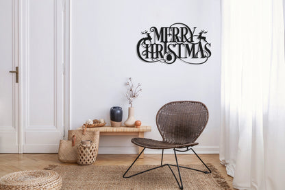 Merry Christmas Metal Wall Decor, Metal Wall Decor, Christmas Tree Decor, Living Room Decor, Housewarming Gift, Christmas Gift, Metal Laser Cut Metal Signs Custom Gift Ideas