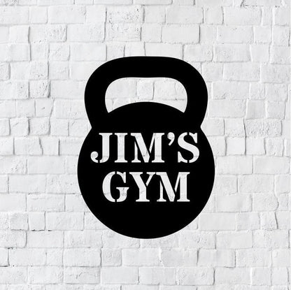 Personalized Metal Home Gym Sign, Gym Wall Decor, Metal Wall Decor, Home Gym Decor, Personalized Home Decor, Metal Wall Art, Laser Cut Metal Signs Custom Gift Ideas