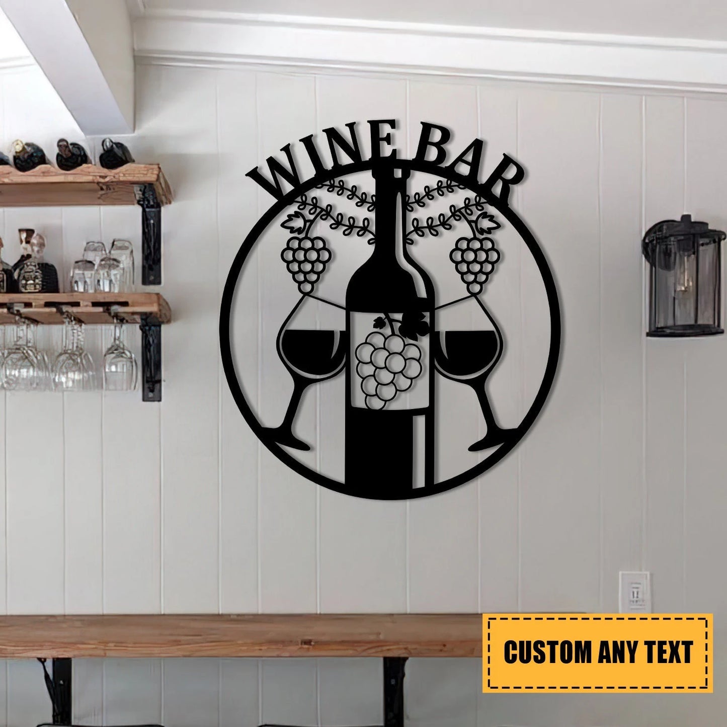 Personalized Grape Cellar Wine Metal Bar Sign, Custom Pub, Tap, Lounge, Caf, Home Wall Decor, Wedding, Anniversary Art Gift For Him her, Metal Laser Cut Metal Signs Custom Gift Ideas