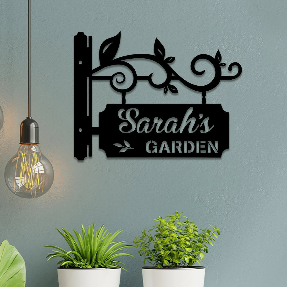 Metal Garden Sign, Custom Garden Stake, Decor, Wedding, Anniversary Art Gift For Her, Gardening Lovers, Metal Laser Cut Metal Signs Custom Gift Ideas
