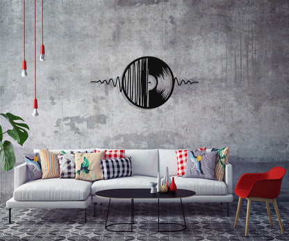 Record Metal Wall Decor, Metal Wall Art, Housewarming Gift, Home Decor, Office Decor, Interior Design, Metal Laser Cut Metal Signs Custom Gift Ideas