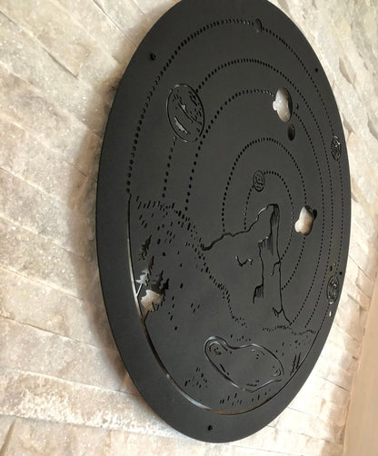 Planets Metal Wall Decor, Metal Wall Art, Housewarming Gift, Home Decor, Office Decor, Interior Design, Metal Laser Cut Metal Signs Custom Gift Ideas