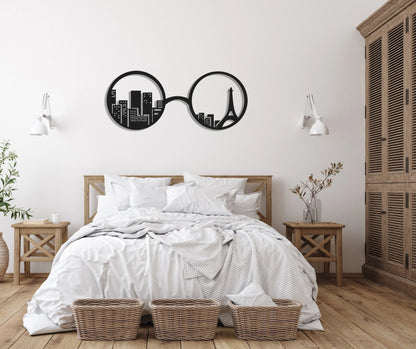 Eiffel Tower Paris Metal Wall Decor, Metal Wall Art, Housewarming Gift, Metal Art, Minimalist Wall Decor, Living Room Office Decor,, Metal Laser Cut Metal Signs Custom Gift Ideas