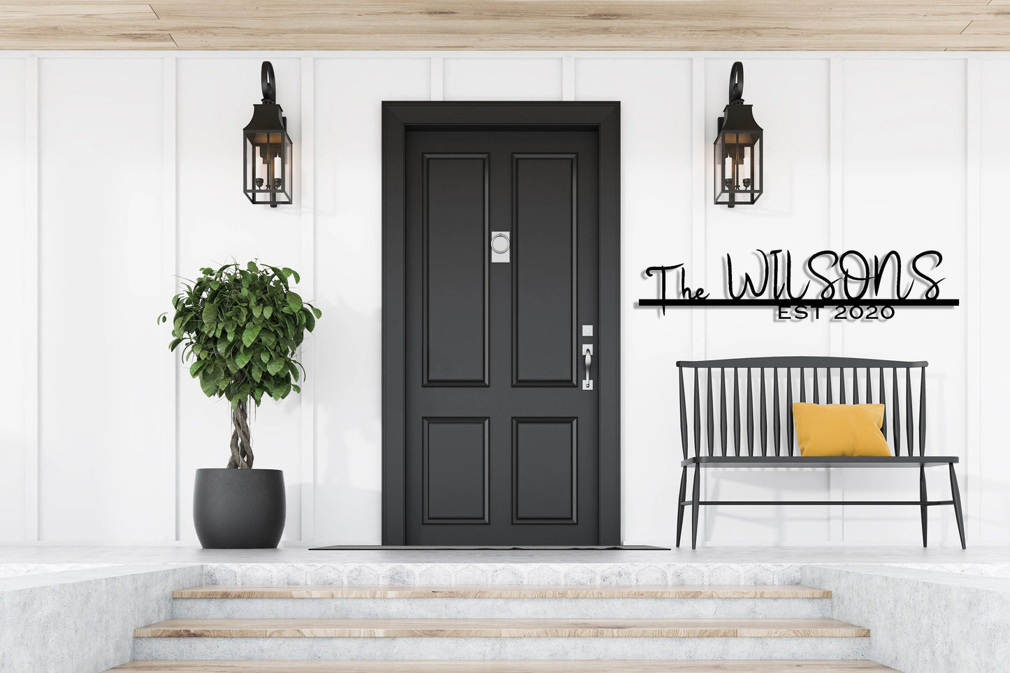 Personalized Family Name Sign, Metal Wall Art, Metal Last Name Sign, Established Family Name Sign, Housewarming Gift, Monogram Sign, Metal Laser Cut Metal Signs Custom Gift Ideas