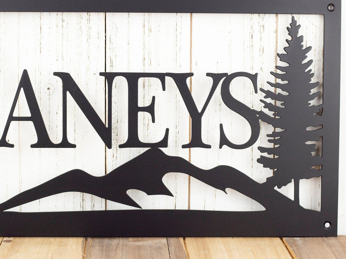Custom Metal Sign, Last Name Sign, Family Name Sign, Wedding Gift, Name Sign, Custom Sign, Personalized Sign, Outdoor, Mountains, Laser Cut Metal Signs Custom Gift Ideas