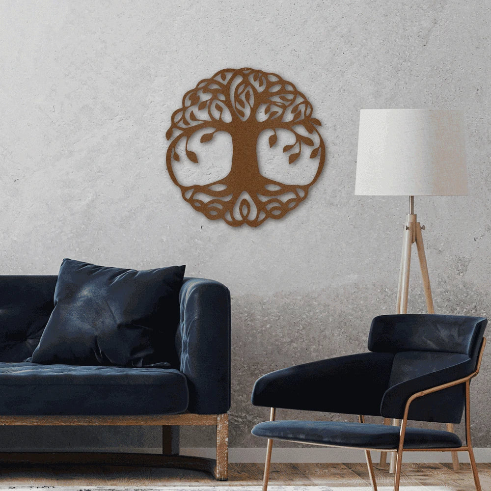 Classic Tree of Life Steel Art Wall Metal Decor Laser Cut Metal Signs Custom Gift Ideas