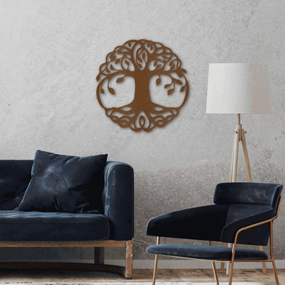 Classic Tree of Life Steel Art Wall Metal Decor Laser Cut Metal Signs Custom Gift Ideas