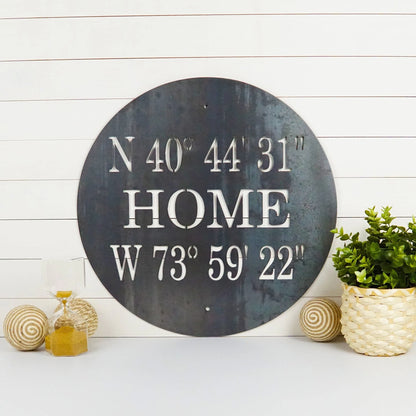Custom Gps Coordinates Sign Latitude Longitude Signs Laser Cut Metal Signs Custom Gift Ideas