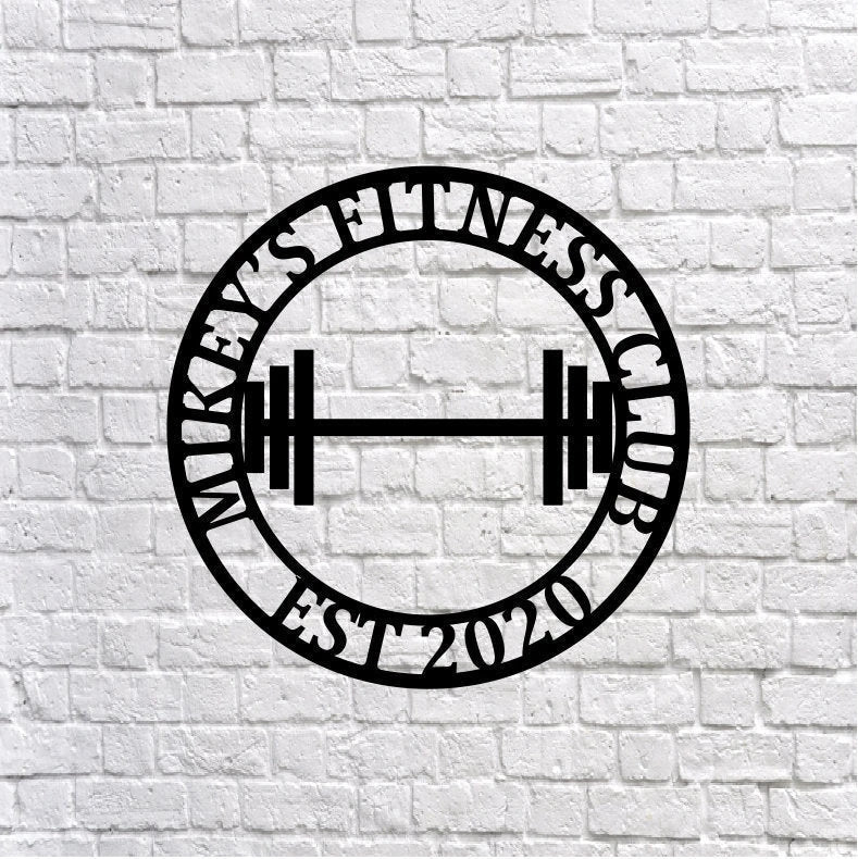 Personalized Metal Home Gym Sign, Gym Wall Decor, Metal Wall Decor, Home Gym Decor, Personalized Home Decor, Metal Wall Art, Laser Cut Metal Signs Custom Gift Ideas