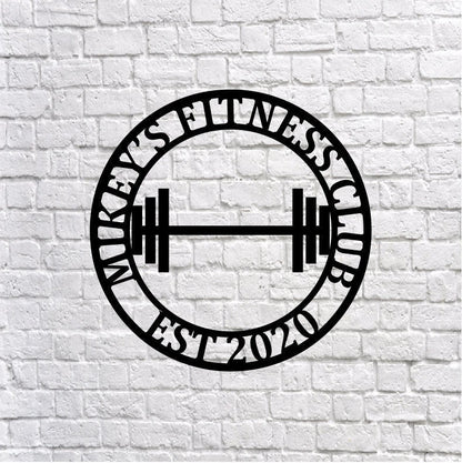 Personalized Metal Home Gym Sign, Gym Wall Decor, Metal Wall Decor, Home Gym Decor, Personalized Home Decor, Metal Wall Art, Laser Cut Metal Signs Custom Gift Ideas