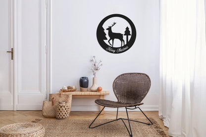 Christmas Metal Wall Art, Metal Wall Decor, Living Room Decor, Christmas Gift For Family, Housewarming Gift, Christmas Decor,, Metal Laser Cut Metal Signs Custom Gift Ideas