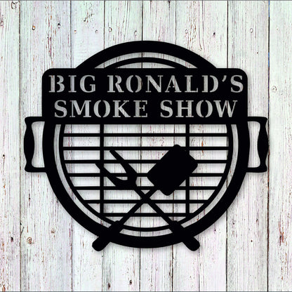 Personalized Backyard Bbq Metal Sign, Outdoor Wall Decor, Metal Wall Decor, Bbq Metal Decor, Personalized Home Decor, Metal Wall Art Laser Cut Metal Signs Custom Gift Ideas