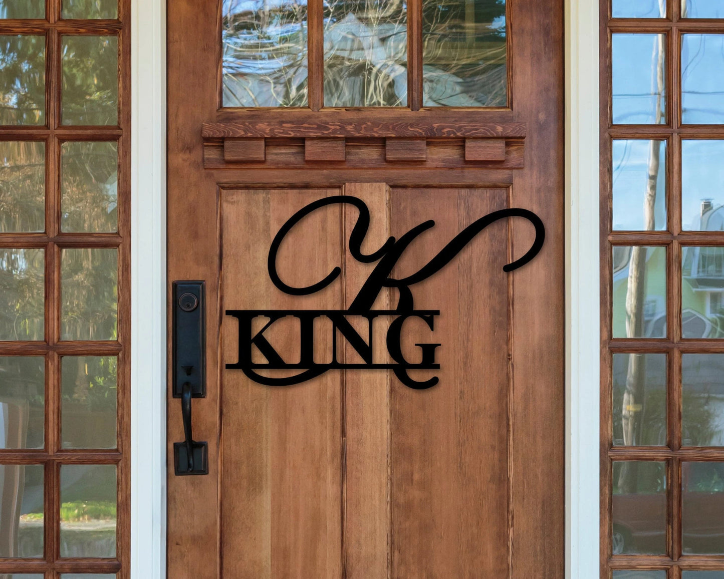 Metal Monogram Sign, Last Name Sign, Family Name Sign, Housewarming Gift, Metal Wall Art, Door Hanger, Wedding Gift, Personalized Sign, Sign Laser Cut Metal Signs Custom Gift Ideas