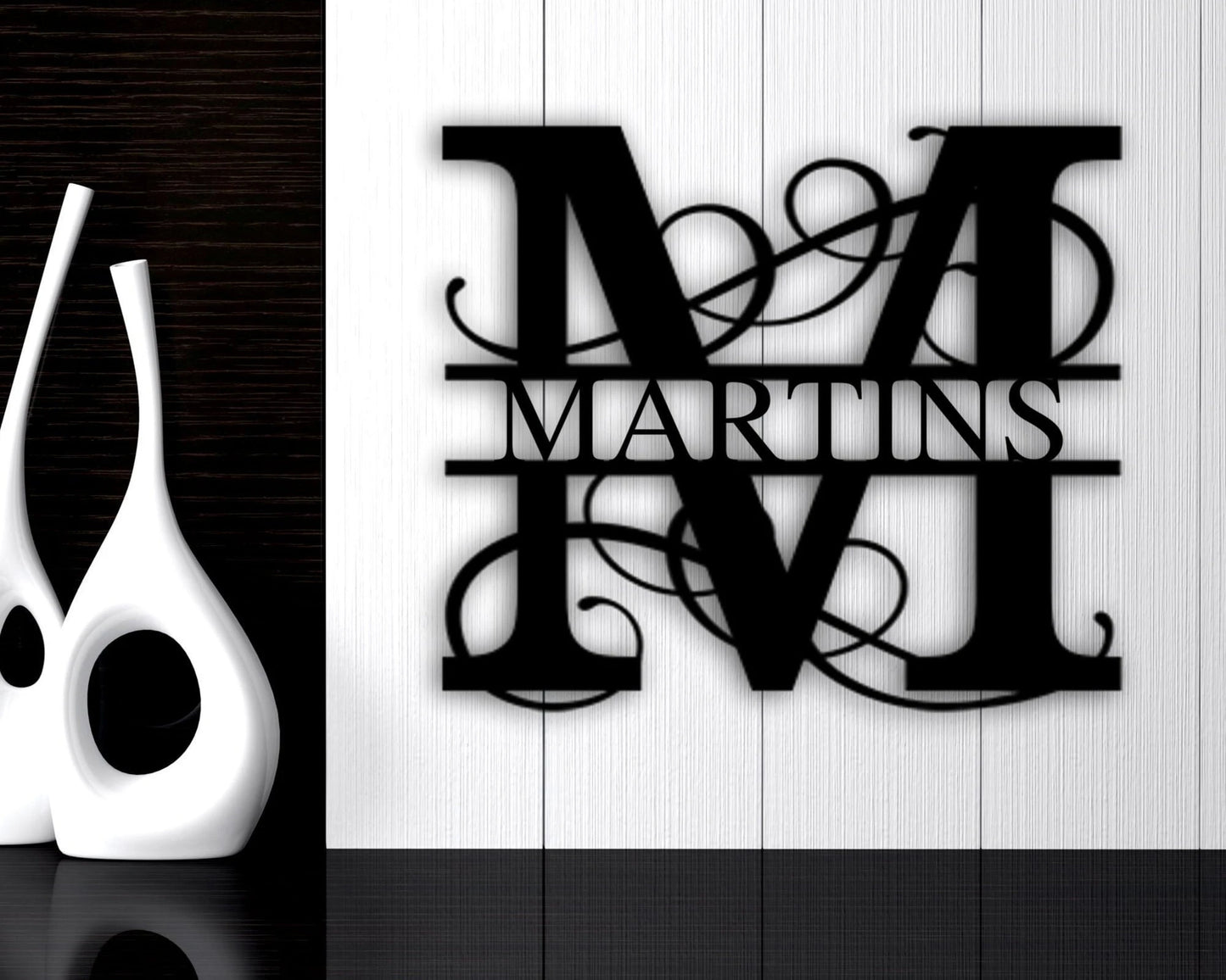 Last Name Metal Sign, Family Name Sign, Personalized Metal Wall Decor, Housewarming Gift, Welcome Sign For Front Porch, Metal Monogram Sign, Laser Cut Metal Signs Custom Gift Ideas
