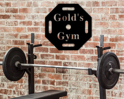 Personalized Metal Gym Sign, Custom Gym Business Name Sign, Gym Sign, Home Workout Name Sign, Gift For Workout Lover, Exercise Nut Decor, Metal Laser Cut Metal Signs Custom Gift Ideas