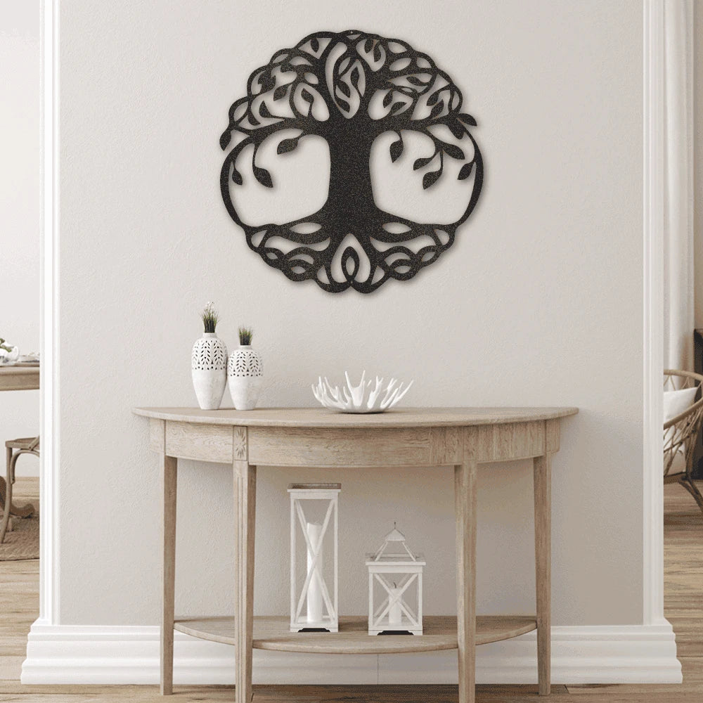 Classic Tree of Life Steel Art Wall Metal Decor Laser Cut Metal Signs Custom Gift Ideas
