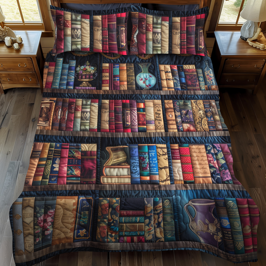 Page Perch 3-Piece Quilted Bedding Set - Single (59" x 70")