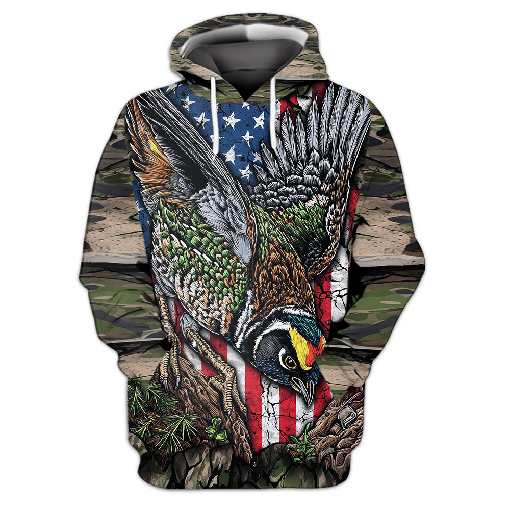 Quail Perched On The Rock All Over Print Shirt