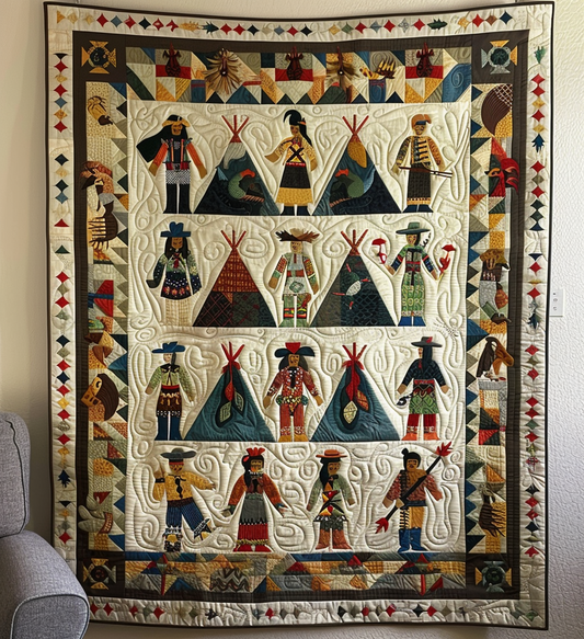 Earthbound Artifacts Quilted Blanket - Throw (55" x 60")