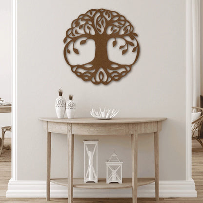 Classic Tree of Life Steel Art Wall Metal Decor Laser Cut Metal Signs Custom Gift Ideas