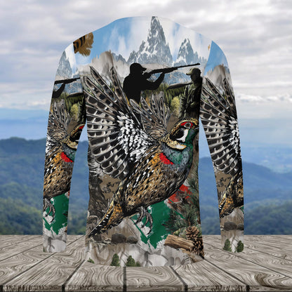 Quail And Hunter In The Wild All Over Print