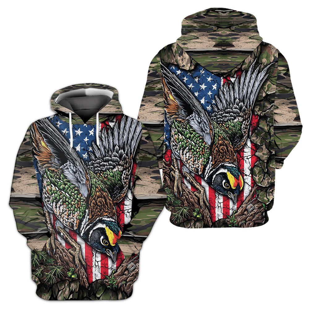 Quail Perched On The Rock All Over Print Shirt
