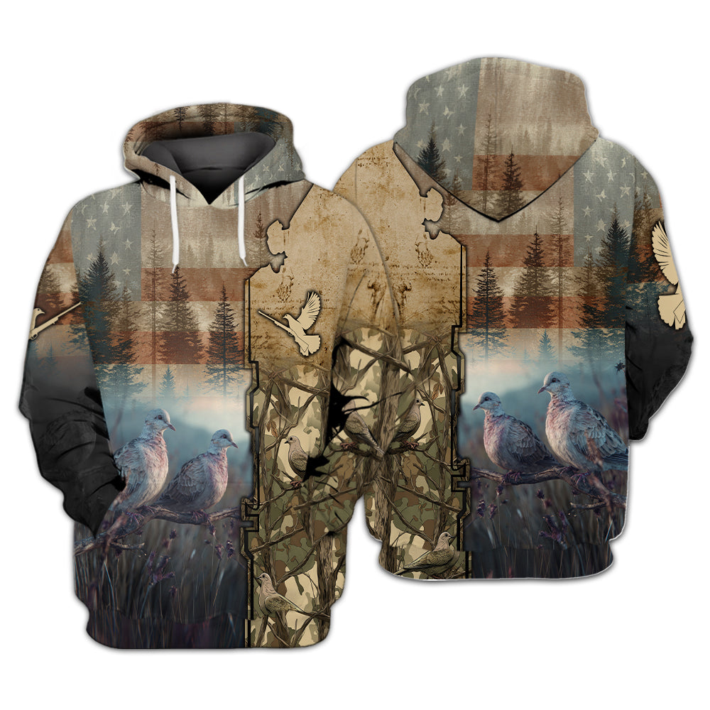 Camouflage Dove Hunting All Over Print Shirt