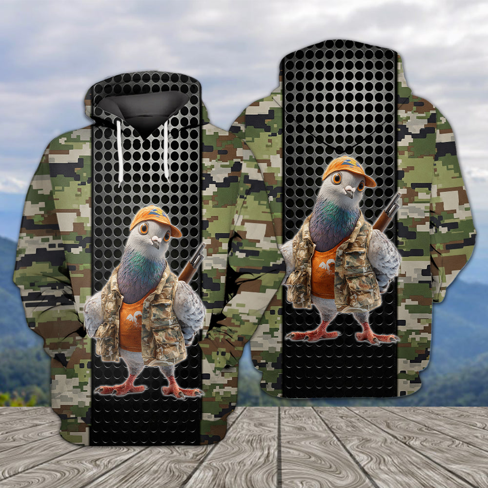 Funny Dove Hunting All Over Print Shirt