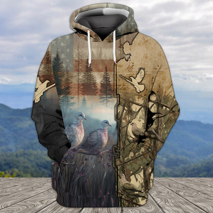 Camouflage Dove Hunting All Over Print Shirt