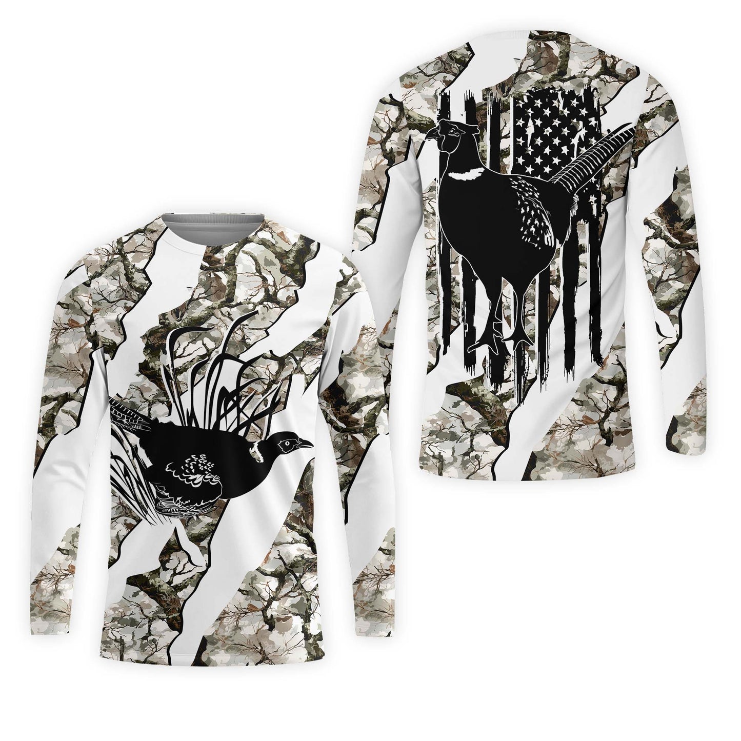 America Pheasant Hunting Camo All Over Print Shirt