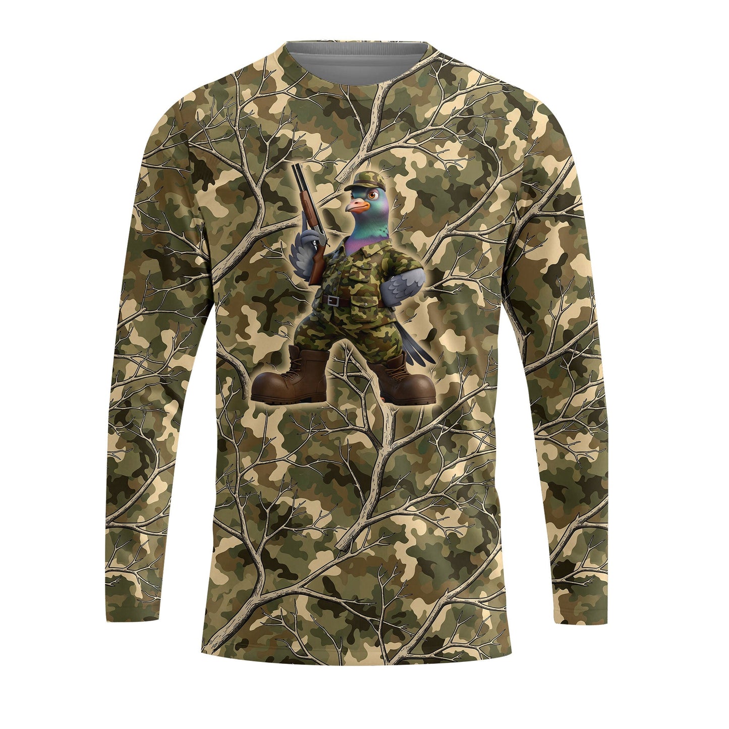 Dove Hunting Camouflage Funny All Over Print Shirt