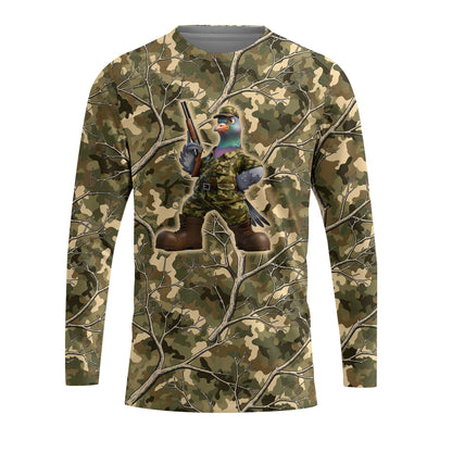 Dove Hunting Camouflage Funny All Over Print Shirt