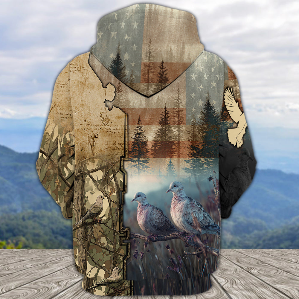 Camouflage Dove Hunting All Over Print Shirt