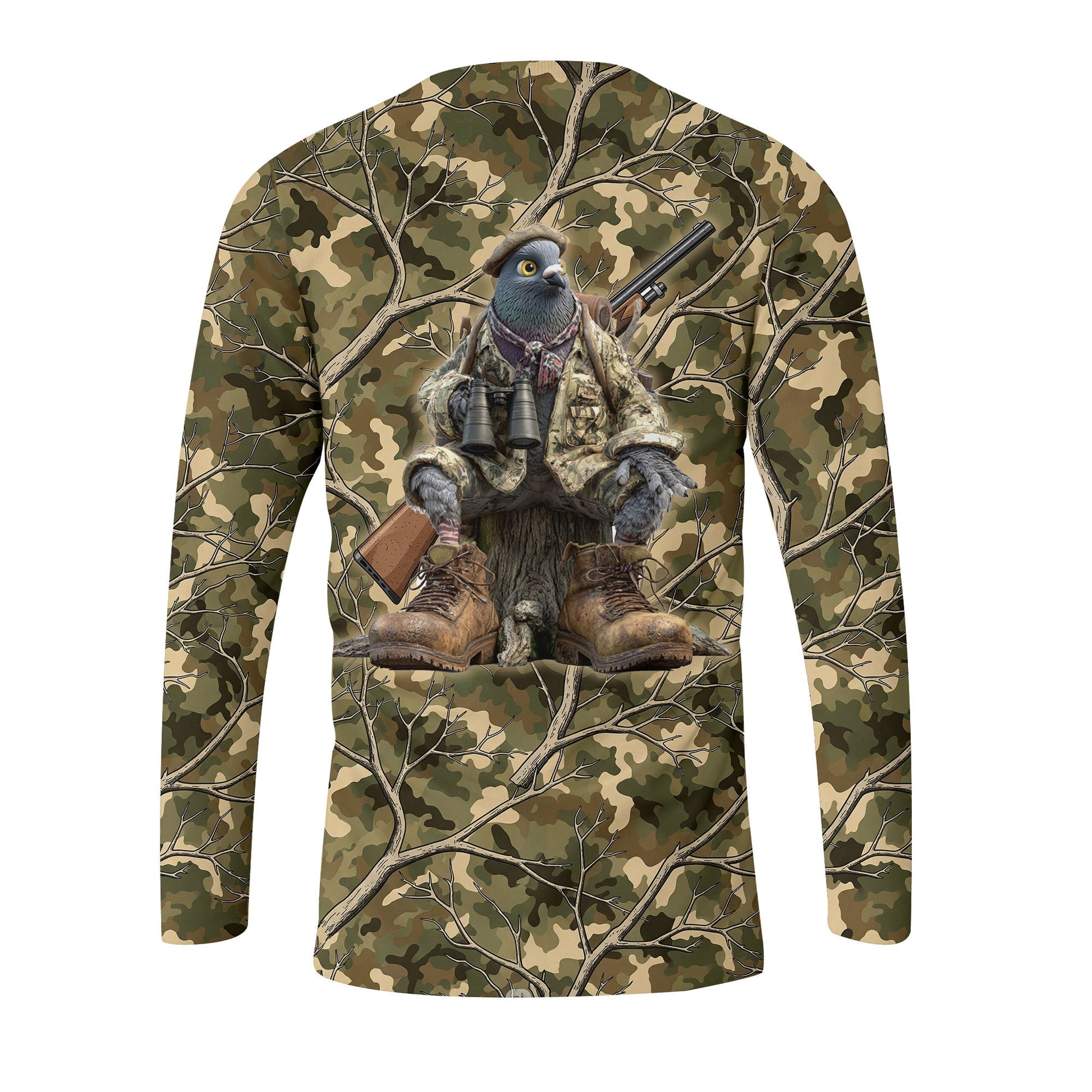 Funny Dove Hunting Camouflage All Over Print Shirt