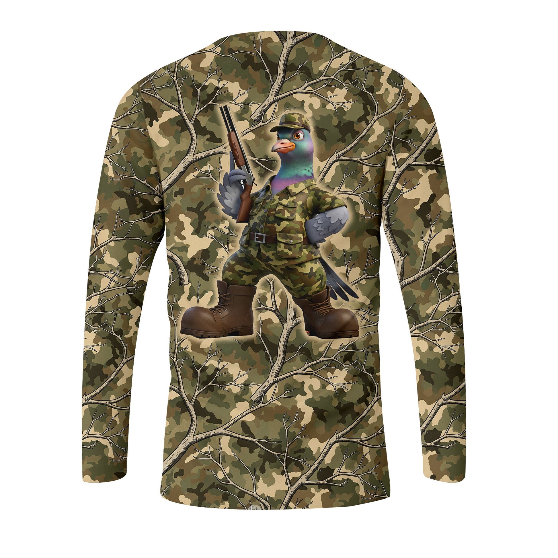Dove Hunting Camouflage Funny All Over Print Shirt