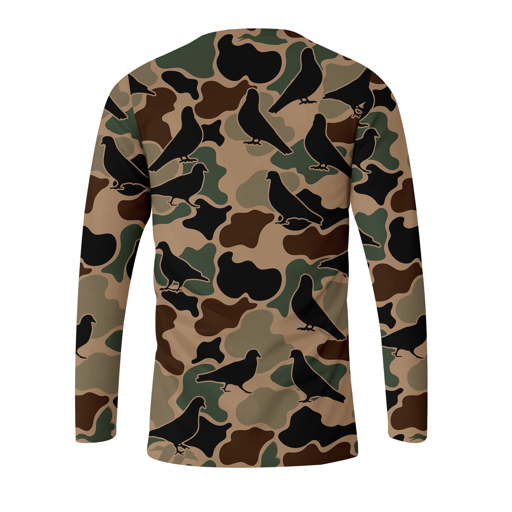 Dove Bird Camouflage Pattern All Over Print Shirt