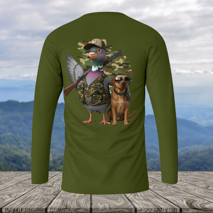 Funny Dove Hunter With Labrador All Over Print Shirt