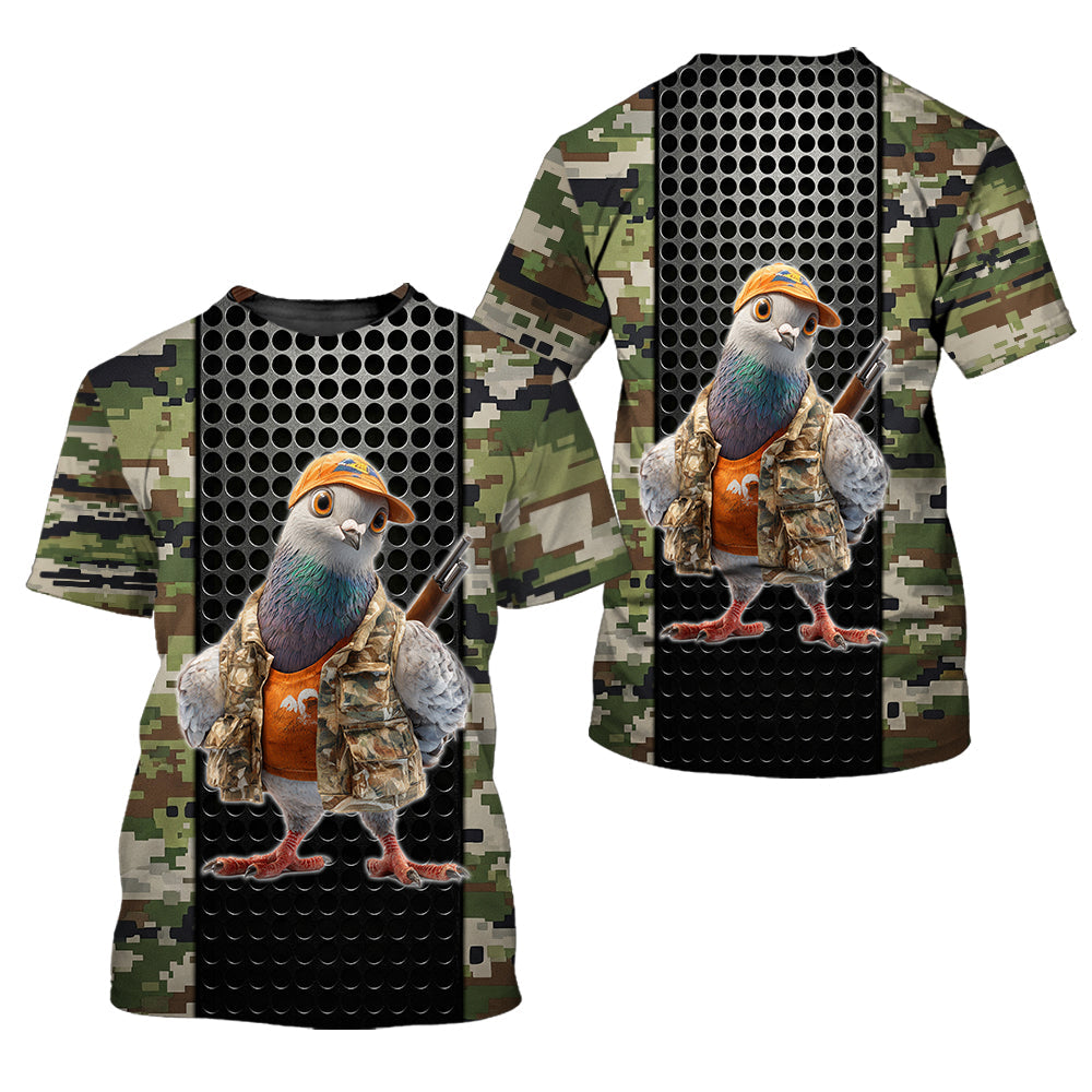 Funny Dove Hunting All Over Print Shirt