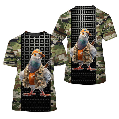 Funny Dove Hunting All Over Print Shirt
