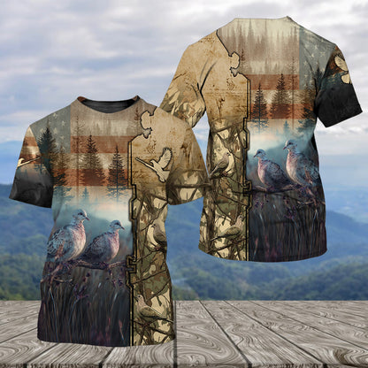 Camouflage Dove Hunting All Over Print Shirt
