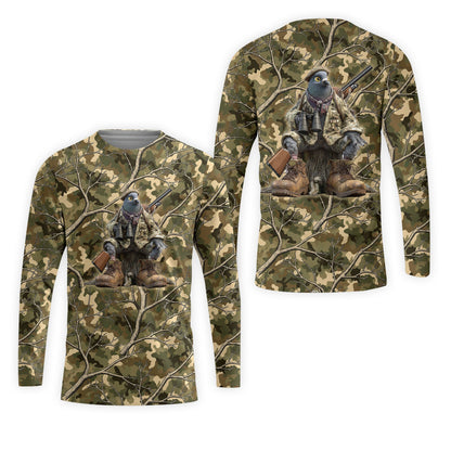 Funny Dove Hunting Camouflage All Over Print Shirt
