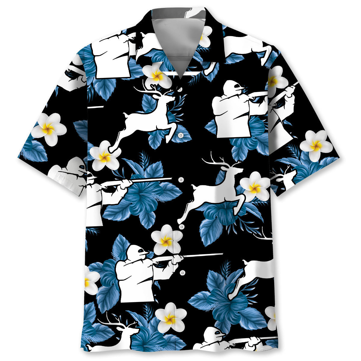 Deer Hunting Nature Hawaiian Shirt